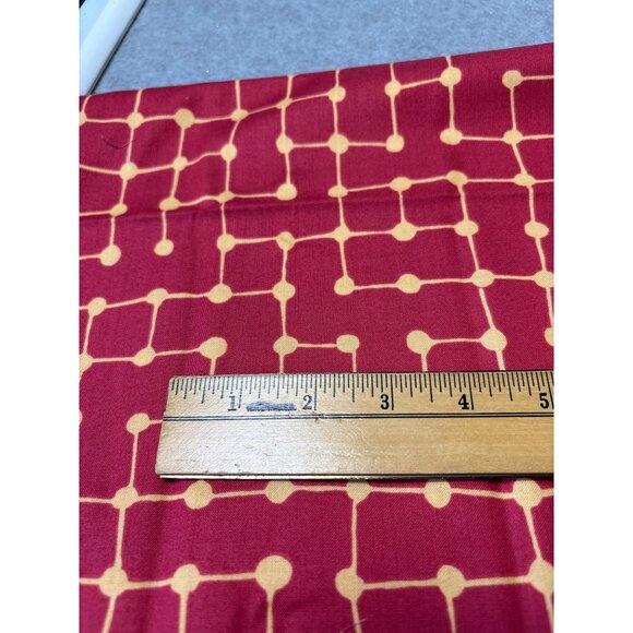 Kim Schaefer Andover Fabric Red/Yellow Geometric 1/2 yard 44" Cotton Quilting Se - Picture 2 of 5